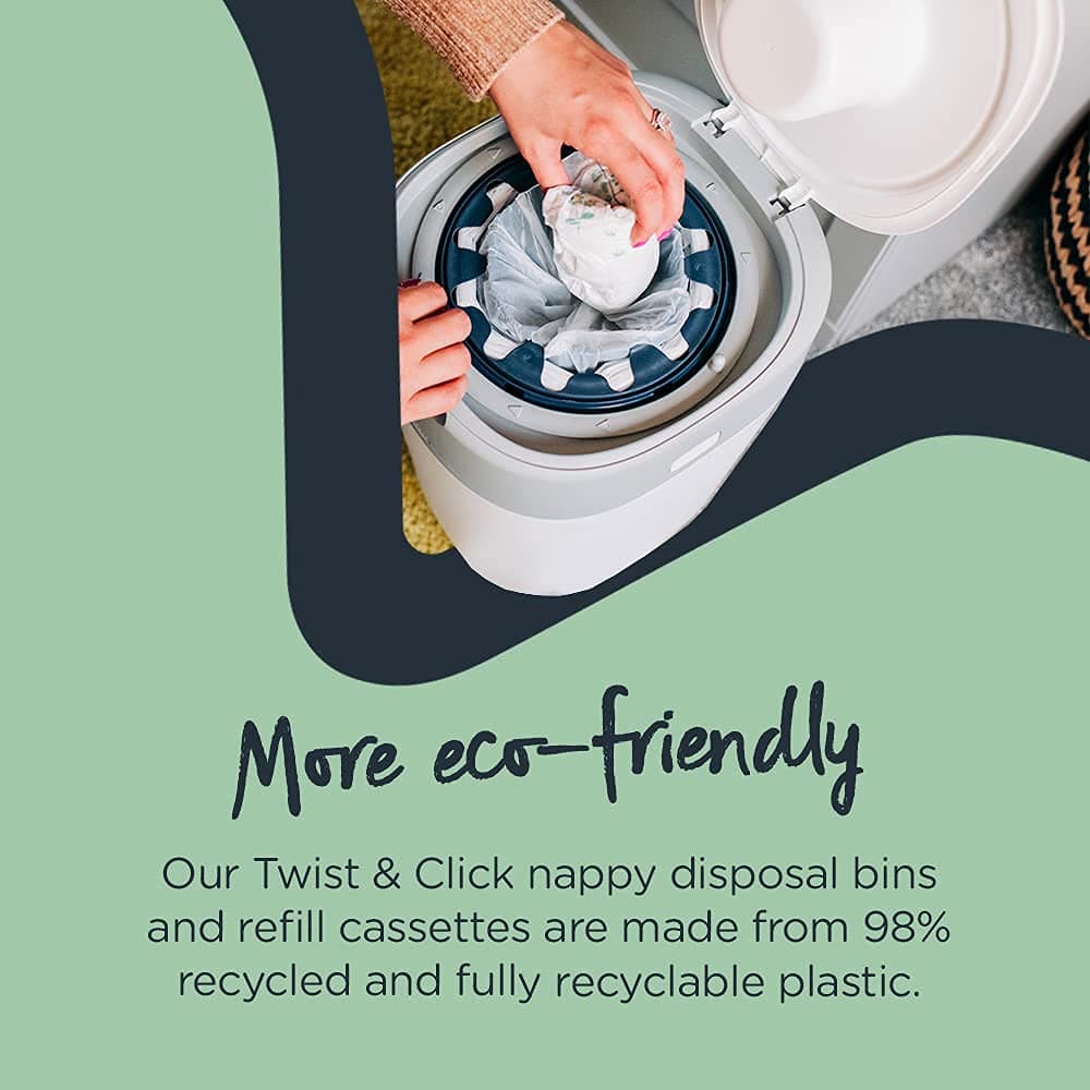 Tommee Tippee Twist and Click Advanced Nappy Bin Refill Cassettes thumbnail 5