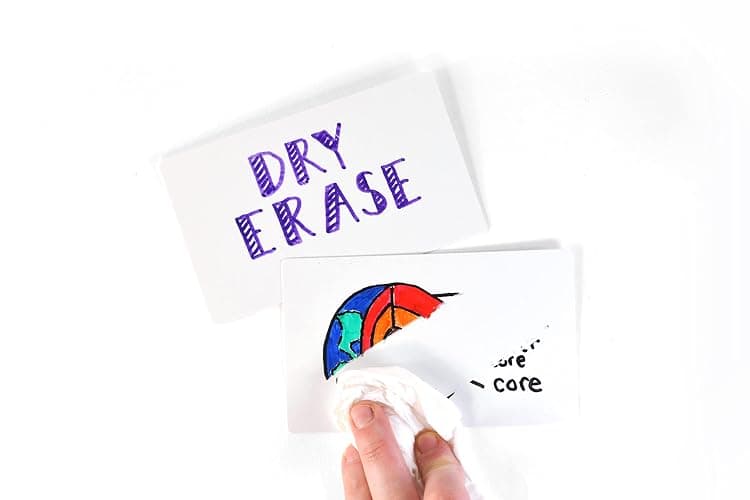 Dry Erase Index Cards – 45pcs Laminated 3x5" Cards Blank w/Box – Reusable Dry Erase Note Cards for School, Work, Housework, To Do Lists – Practical Index Card Sheets – 3 x 5-inch thumbnail 5
