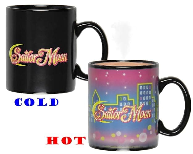 JUST FUNKY Sailor Moon Anime Manga Heat Reactive Color Changing Tea Coffee Mug Cup thumbnail 4