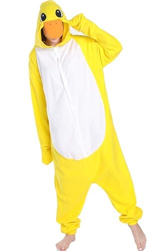 Markest Unisex Onesie for Adult and Teenagers Animal Yellow Duck Cosplay Costumes One Piece Pajama - Image 1