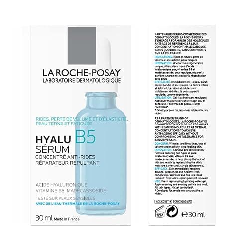 La Roche-Posay Hyalu B5 Pure Hyaluronic Acid Serum for Face, Vitamin B5 + Hyaluronic Acid + Madecassoside, Hydrating Serum Visibly Plumps Skin, Sensitive Skin Safe, Anti Aging, Oil-Free thumbnail 2