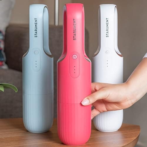 STARUMENT Portable Hand Vacuum Cleaner Handheld Cordless Cleaner for Dust, Pet Hair Dirt Home, Car Interior Lightweight, Easy to Use, Compact Design Battery Rechargeable with USB-C Cable (Blue) thumbnail 7