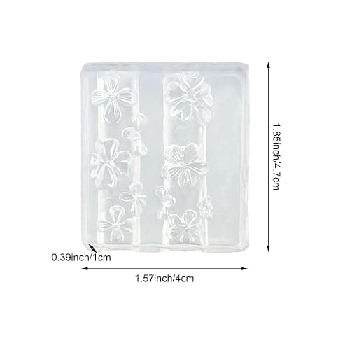 2 Pack 3D Floral Nail Art Silicone Molds, Hibiscus Flower Design Template for Resin Manicure, DIY Nail Decoration Supplies thumbnail 2