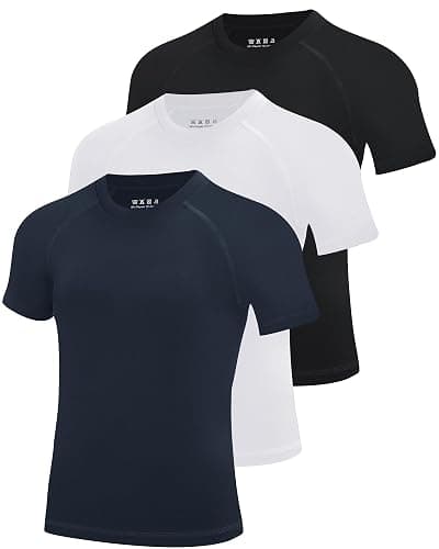 Blueleaf Boys Compression Shirt Short Sleeve Youth Basketball Football Undershirt Kids Quick Dry Athletic Base Layer T-Shirt - Image 1