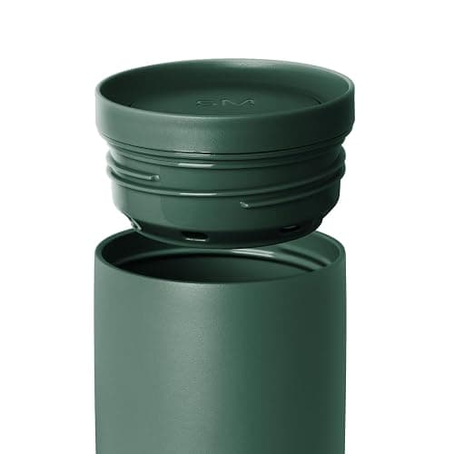Simple Modern Travel Coffee Mug Tumbler with 360° Lid | Ceramic-Lined Insulated Stainless Steel Cold Brew Iced Coffee Cup | Gifts for Women Men Her Him | Voyager Signature | 16oz | Forest thumbnail 5
