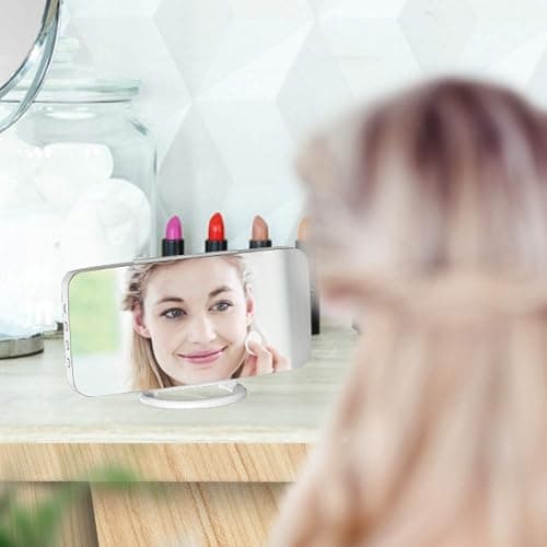 WulaWindy Digital Alarm Clock, Large Mirrored LED Display, with USB Charger, Snooze Function Dim Mode Wall Hanging Beside Desk Clock for Bedroom Room Decor thumbnail 8