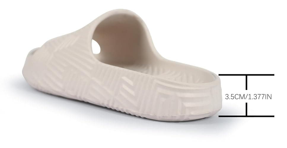 Weweya Slippers for Women and Men - Bathroom Shower Shoes - Non Slip House Slides - Lightweight Beach Sandals thumbnail 5