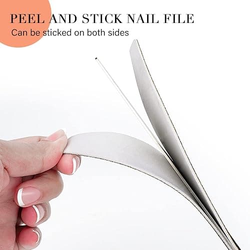 Canvalite 40 PCS Nail File 100/180 Grit Peel and Stick Nail Files Replaceable Emery Boards Reusable Nail File for Acrylic Nails Professional for DIY Salon Use thumbnail 2