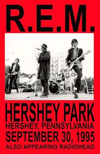 R.E.M. REPLICA HERSHEY PARK 1995 CONCERT POSTER - Image 1