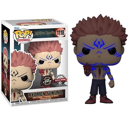 Funko Jujutsu Kaisen POP & Buddy! Animation Vinyl Figurine Sukuna w/Heart 9 cm thumbnail 8