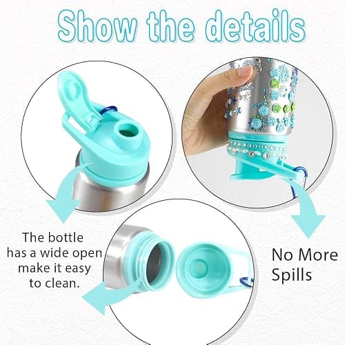 Graduation Gift for Kids - Birthday Girl Gifts Ideas for Kids 8-12 -5 6 7 8 9 10 Year Old, Fun DIY Arts and Crafts Gifts for Girls Birthday Ages 8-12 Decorate Your Own Water Bottle with Stickers Kit thumbnail 4