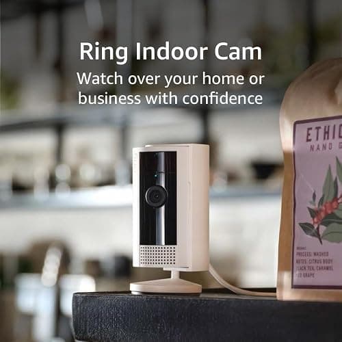 Ring Indoor Cam, Home or business security in 1080p HD video, White thumbnail 6