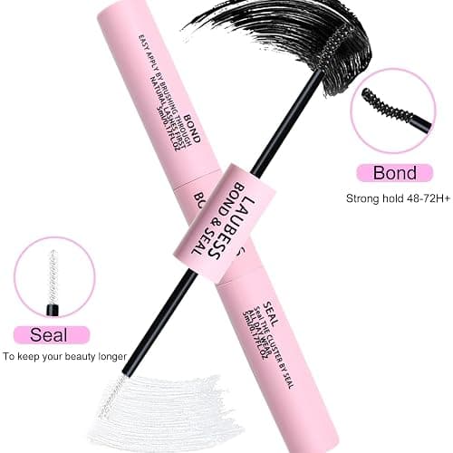 Lash Bond and Seal Eyelash Glue Lash Glue Waterproof Lash Cluster Glue LAUBESS Eyelash Bond and Seal Long Lasting 10ml thumbnail 2