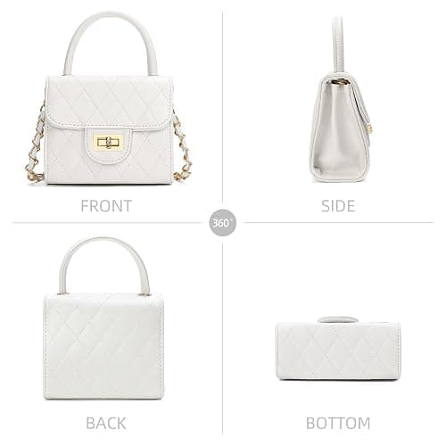 Qiuhome Toddler Purse Little Girl Purse Childrens Purses Little Girls Handbag (White) thumbnail 3