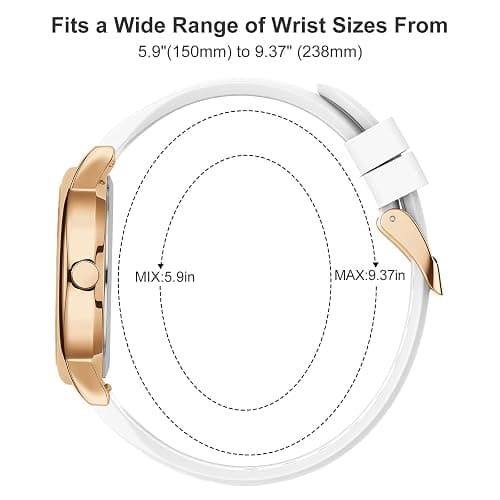 GOLDEN HOUR Waterproof Nurse Watch for Medical Professionals, Students Women Men - Military Time Luminouse Easy Read Dial, 24 Hour with Second Hand, Colorful Silicone Band thumbnail 3