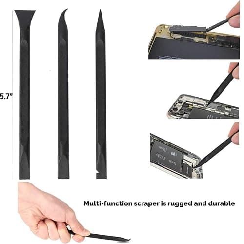 Plastic Scraper Multi-Purpose Scraper Non-Scratch Cleaning Tool Easy to Clean Small and Narrow Spaces and Gaps, Perfect to Remove Stickers, Labels, Oil Stains, Food, Dirt, Etc 3-Pcs thumbnail 5