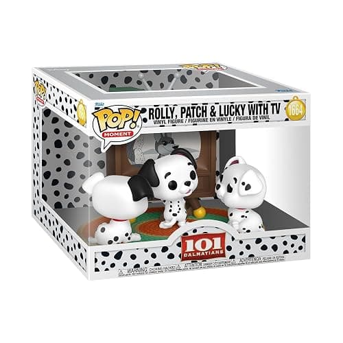 Funko Pop! Moments: Disney - 101 Dalmatians - Rolly, Patch & Lucky with TV - Collectable Vinyl Figure - Gift Idea - Official Merchandise - Toys for Kids & Adults - Disney Fans - Figure for Collectors - Image 1