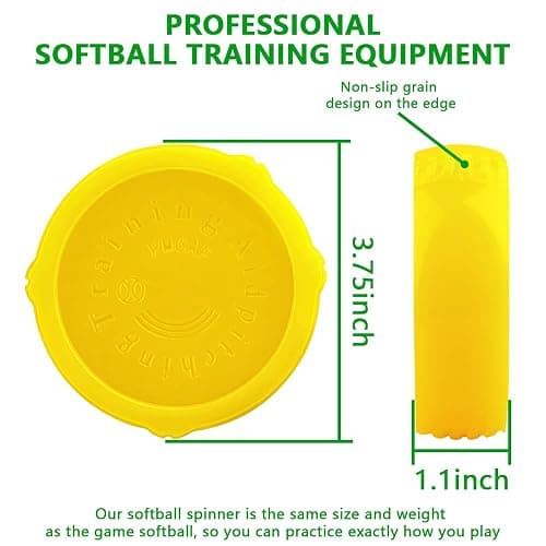 Mogseek Spin Right Softball Spinner Fastpitch, 12Inches Softball Training Equipment for Pitcher Overhand Thrower Training Aid Equipment for Sports Practice Softballs & Top Collegiate Program thumbnail 3