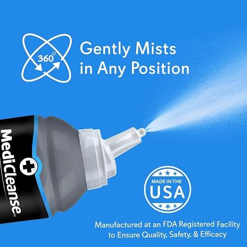 MediCleanse Sterile Saline Piercing Aftercare Fine Mist Spray 7.5 Oz | Promotes Healing For All Body Piercings & Tattoos, All Natural, Preservative Free, No Alcohol, Vegan Friendly, Made in USA thumbnail 7