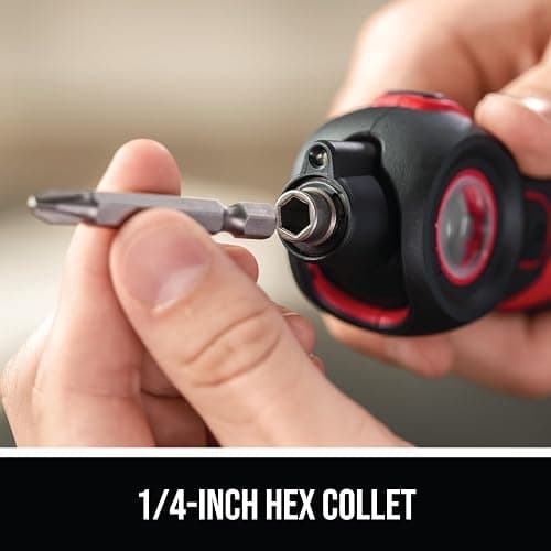 SKIL Twist 2.0 Rechargeable 4V Screwdriver with Pivoting Head, Torque Setting, USB-C Charging Cable, 28 PC Bit Set & Carrying Case- SD5619-02 thumbnail 6