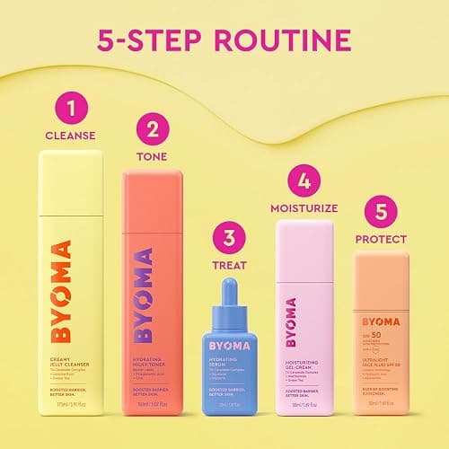 BYOMA Hydrating Serum - Moisturizing Facial Serum with Squalane, Glycerin & Ceramides - Hydrating for Glowing, Dewy Skin - 1.01 fl. oz thumbnail 8
