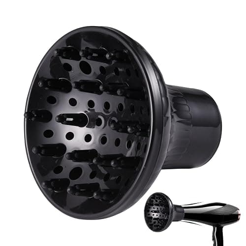 Universals Hair Diffuser, Hair Dryer Diffuser Attachment For Curly And Natural Wavy Hair, Professional Blow Dryer Diffuser For Hairdryer, Frizz Frees Hair Drying - Image 1