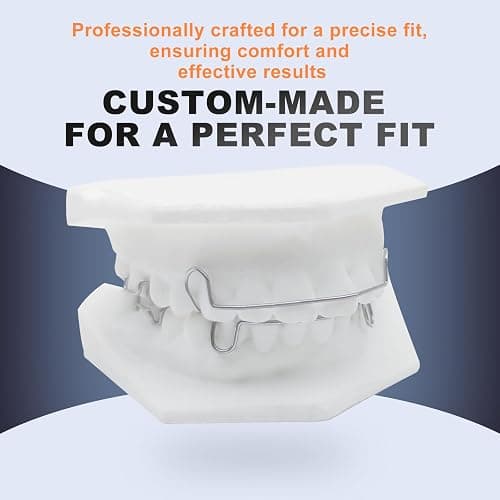 2 Hawley Retainer for Custom Teeth Retention, Custom-Fit Two Retainers for Upper and Lower Teeth - Comfortable and Durable thumbnail 4