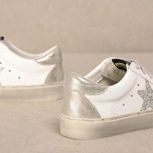 Mi.iM Gaby Women's Star Sneakers - Snake Print Suede Lace-Up Fashion Shoes with Rubber Sole thumbnail 4