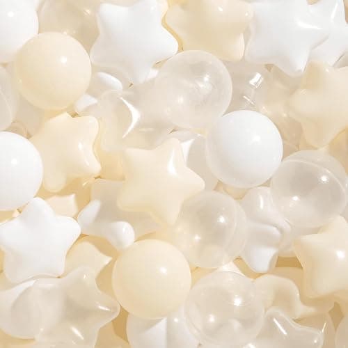 TRENDPLAY Star Ball Pit Balls for Toddlers -50 100 200 Count Star Balls Different Shapes, Non-Toxic Plastic Balls for Safe Play, Boys Girls Festival Party Decoration thumbnail 7