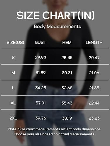 PINKMSTYLE Women Sexy V Neck Lace Long Sleeve Shirts Basic Fitted Double Lined Going Out Y2K Trendy Fall Tops thumbnail 4