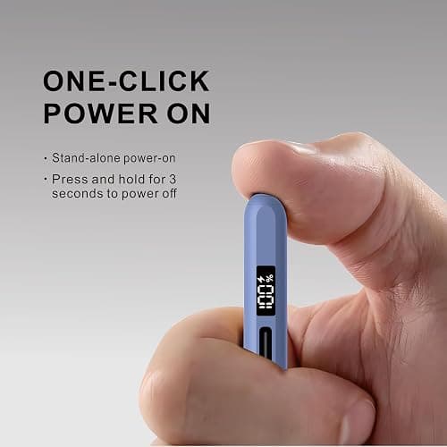 Pencil for Apple iPad 11th/10th/9th with LED Power Display, 15Mins Fast Charge, Stylus Pen for iPad 10/9/8/7/6th,11th A16,Air 11/13 M2/M3,Pro 11/13 M4,Pro 12.9",Air 5/4/3,Mini 7/6/5(Blue) thumbnail 2