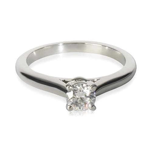 Cartier, Pre-Loved 1895 Engagement Ring, Platinum, Diamond, 4.75 US - Image 1
