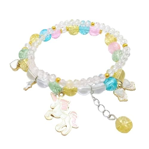 YouLuo Kawaii Bracelet Set Crystal Beads Bracelets Cute Cartoon Elastic Beaded Pearl Anime Cinnamoroll Bracelets Christmas Stocking Stuffers for Women - Image 1