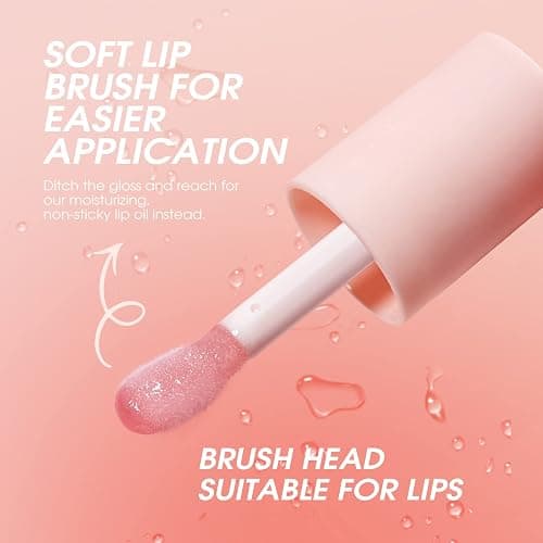 Plumping Lip Oil 4 Packs Hydrating Lip Glow Oil Fruit Extract Lip Gloss Moisturizing Lip Balm and Tinting for Dry Lips thumbnail 4