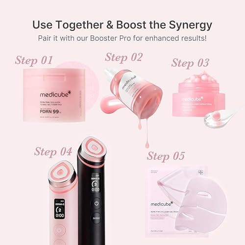 medicube PDRN Pink Peptide Serum with Salmon DNA | Pink Glow Serum - Peptides & Niacinamide for Hydration & Firm-Looking Skin, Uneven Tone Care, Korean Skincare, 1.01 fl. Oz thumbnail 7