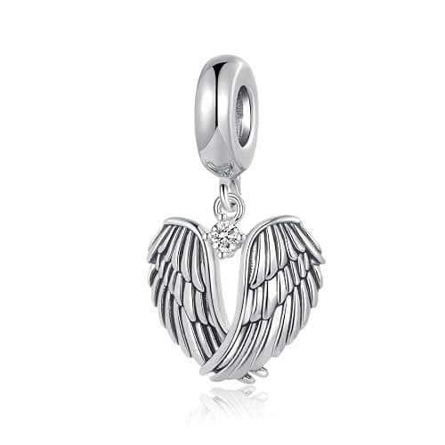 NARTGO Guardian Angel Spread Wings and Soar Charm Compatible with Pandora Charms Bracelets - Image 1