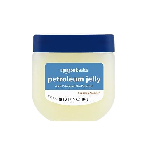 Amazon Basics Petroleum Jelly White Petrolatum Skin Protectant, Moisturizer for Chapped Lips and Irritated Skin, Unscented, 3.75 oz, 1-Pack (Previously Solimo) - Image 1