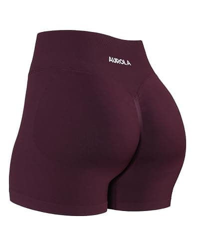 AUROLA Influence Workout Shorts for Women,2.5 3.5 4.5 5.5 6.5 No Roll Up Squat Proof Scrunch Seamless Compression Gym Short - Image 1