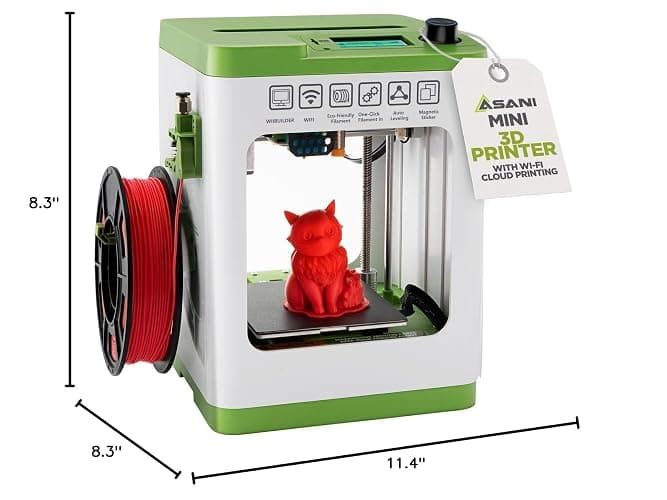 Fully Assembled Mini 3D Printer for Kids and Beginners - Complete Starter Kit with Auto Leveling 3D Printing Machine, 10M PLA Filament, and SD Card - WiFi 3D Home Printer for MAC, Windows, and Linux thumbnail 8