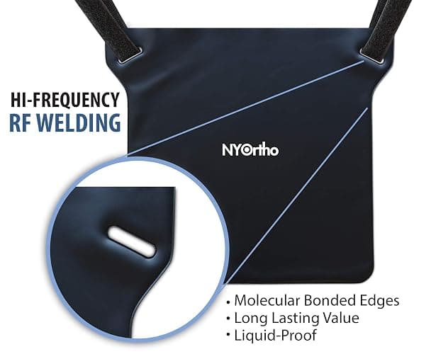 NYOrtho Urinary Drain Bag Holder – Vinyl Privacy Cover for Foley, Catheter or Urine Bags – Hook & Loop Closure, Water-Resistant, Easy to Clean – Straps for Wheelchair or Bed – 10.5x11.25 in – 1 Unit thumbnail 2