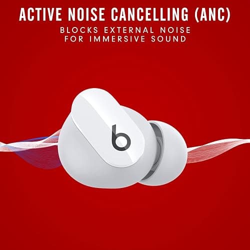Beats Studio Buds - True Wireless Noise Cancelling Earbuds - Compatible with Apple & Android, Built-in Microphone, IPX4 Rating, Sweat Resistant Earphones, Class 1 Bluetooth Headphones - White thumbnail 2