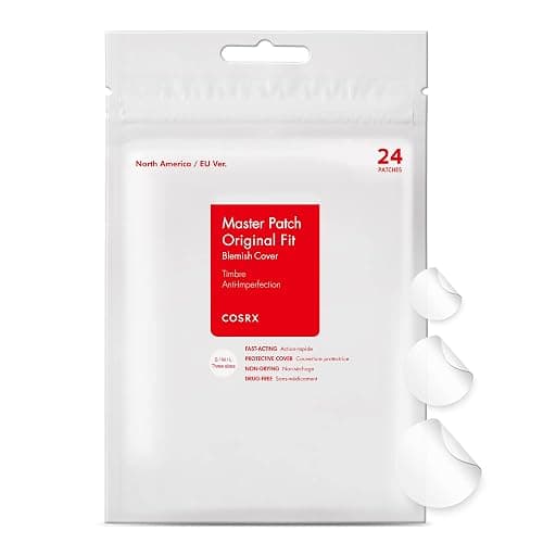 COSRX Master Patchs Absorbants à Boutons avec Ajustement Original, Traitement Hydrocolloïde pour Taches, Couverture d'Imperfections, Autocollants Anti-taches, 3 Tailles, Blanc, 24 Pièces - Image 1