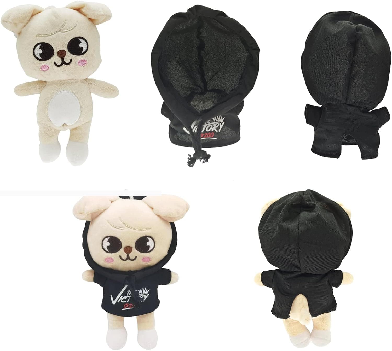 Cute Stray Kids Plush,9.8In Kawaii Skzoo Plush Toys,Creative Soft Stuffed Cartoon Plush Toy Gift Toys for Kids Fans (Puppym) - Puppym thumbnail 2