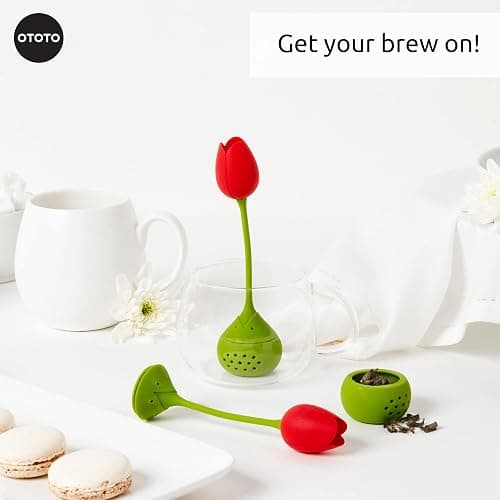Cute Tea Infuser by OTOTO - Loose Leaf Tea Steeper, Tea Accessories, Tea Diffusers, Tea Infuser for Loose Leaf Tea, Tea Strainers, Cute Gifts, Tea Gift Set, Kitchen Gifts, Cooking Gadgets thumbnail 7