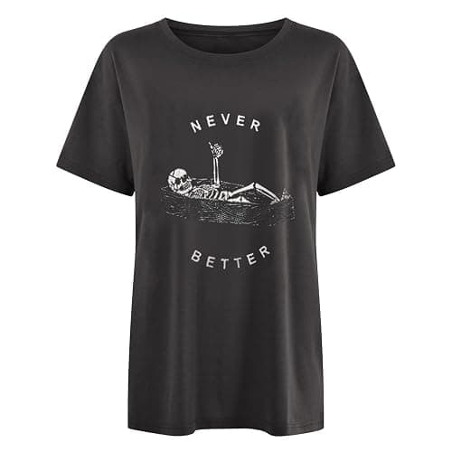 Wukreran Oversized Tops for Women Short Sleeve Shirts Dressy Casual Plus Size Cute Graphic Tees Summer Loose Fit T-Shirts thumbnail 6