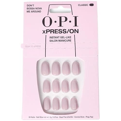 OPI xPRESS/ON Press on Nails | Short Round Classic, Long Almond & Coffin Shape Press-On Professional Nail Art Kit - Image 1