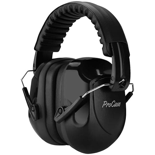 ProCase Hearing Protection Ear Muffs SNR 33dB, Noise Cancelling Headphones | Adjustable NRR 28dB Noise Reduction Earmuffs for Adults & Kids, Shooting, Lawn Mowing, Studying, Autism Sensory Needs - Image 1