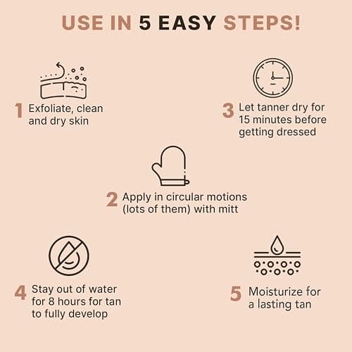 Self Tanner Mousse - USA Made with Natural & Organic Ingredients, Self Tanning Mousse for Dark Fake Tan, Sunless Tanner, Clear & Non Toxic Tanning Foam for Streak Free Finish & Natural Glow thumbnail 7