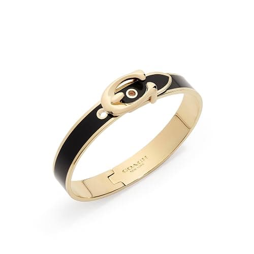 Coach Enamel Hinge Buckle Bangle Bracelet thumbnail 2