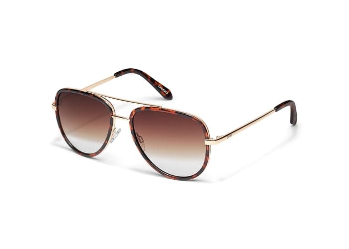 Quay - Sunglasses for Men & Women, Medium Aviator Shades, UV Protection Lenses (All In) thumbnail 2